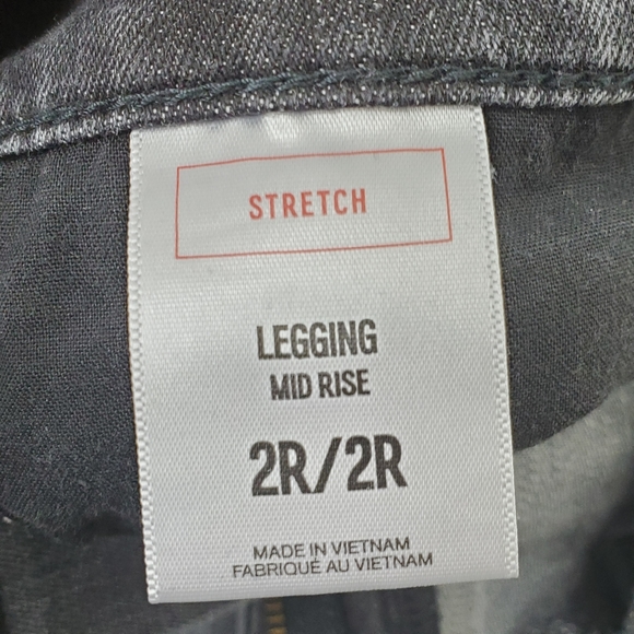 Express stretch mid rise gray legging size 2 - Picture 3 of 15
